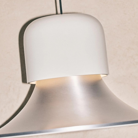 Lampadario da cucina alluminio led cct campana stilnovo