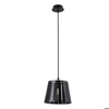 Lampada pendente per comodino camera da letto nero sospensione cono design moderna fp