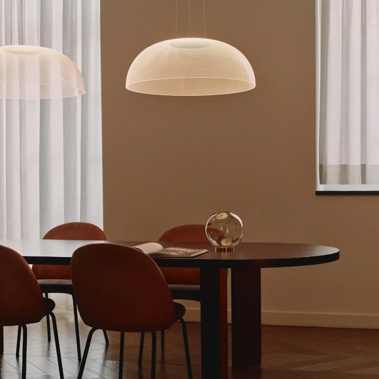 Stilnovo demi lampadario moderno per salotto led 3000k dali push