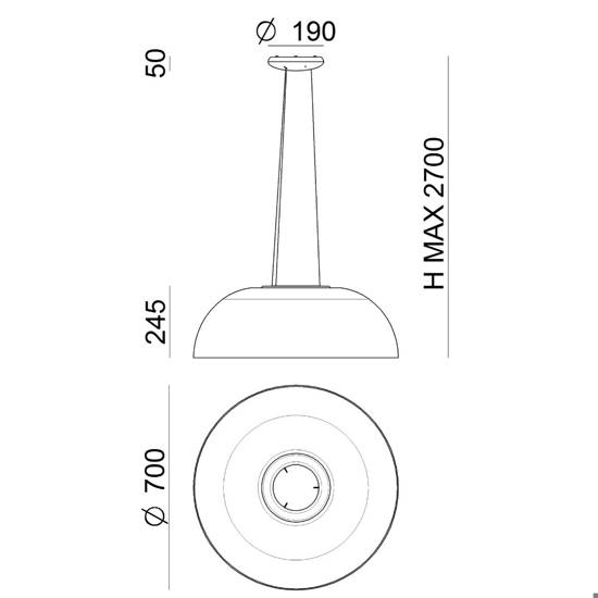 Stilnovo demi lampadario moderno per salotto led 3000k dali push