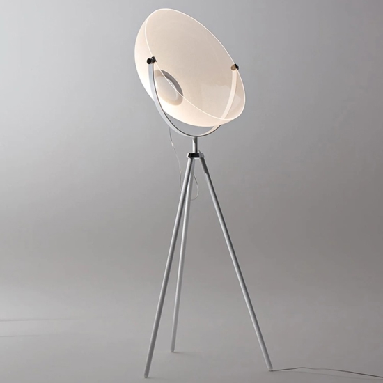 Stilnovo demi piantana da terra bianca led 3000k orientabile