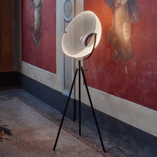 Lampada da terra moderna led 3000k stilnovo demi dimmerabile