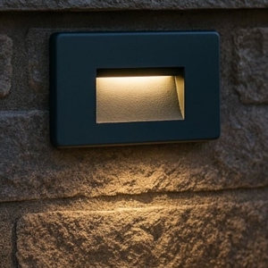 Life segnapasso led antracite per esterno da incasso 2w 3000k 4000k 5000k