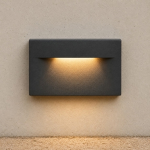Segnapasso led 9w 3000k da esterno antracite fp