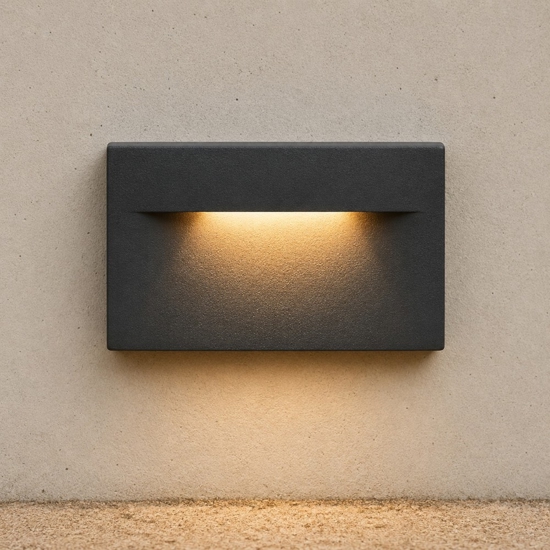 Segnapasso led 9w 3000k da esterno antracite fp