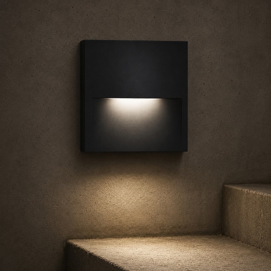 Segnapasso per esterno antracite led 3w 3000k fp
