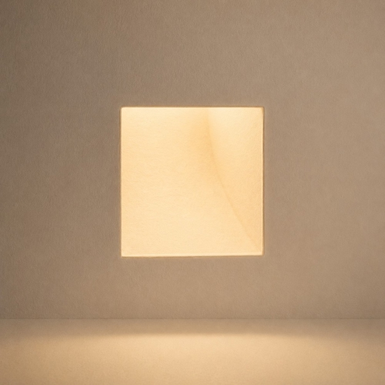 Isyluce segnapasso faretto gesso da incasso a scomparsa