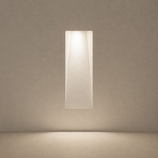 Segnapasso da incasso in gesso ceramico mini gu10