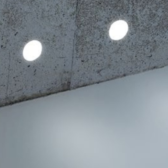 Faretto segnapasso led 3.5w 2700k da incasso parete gesso cristaly per scala