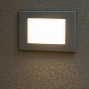 Segnapasso per esterno a incasso parete grafite led 3w 4000k ip65