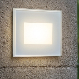 Segnapasso da esterno incasso a parete led 3w 4000k bianco ip65
