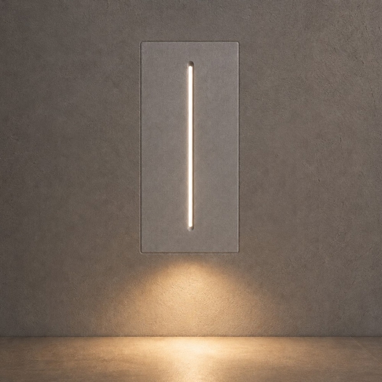Segnapasso led 3w 3000k per esterno grigio da incasso fp