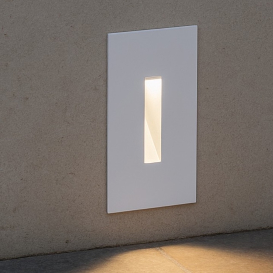 Segnapasso da incasso bianco led 3w 3000k taglio di luce