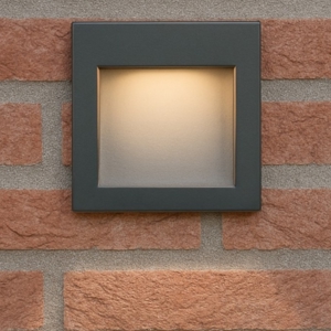 Ideal lux wire segnapasso per esterno antracite incasso parete led 4w 3000k ip65