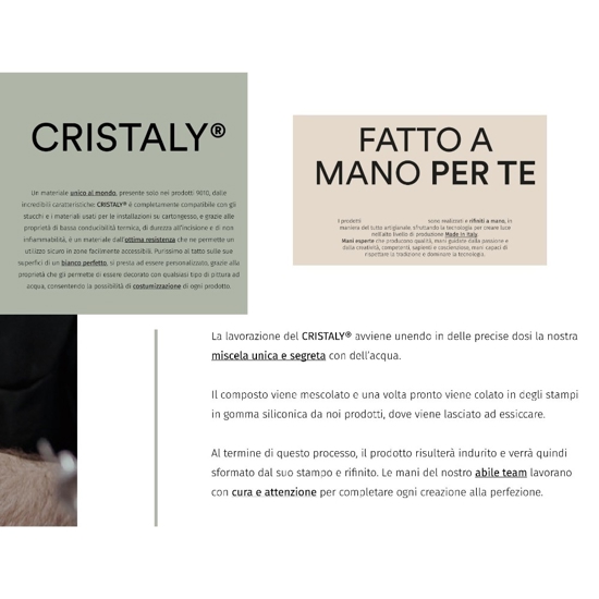 Segnapasso led 5,5w 2700k cristaly da incasso a parete
