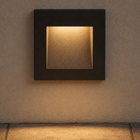 Segnapasso led 1w 3000k da esterno da incasso