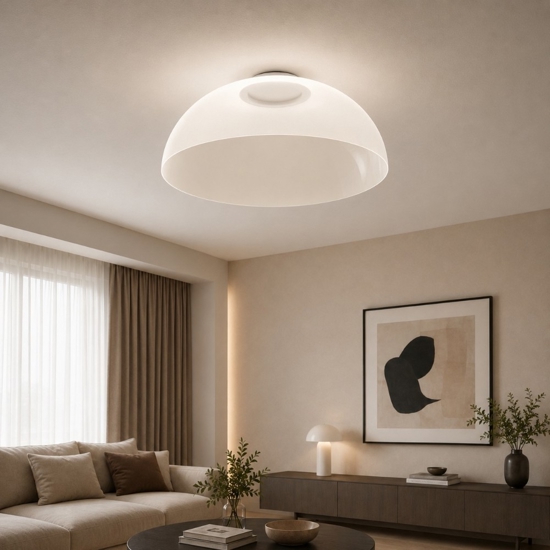Plafoniera design moderno per salotto stilnovo demi led cct