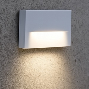 Segnapasso per esterni bianco rettangolare led 4w 4000k ip65
