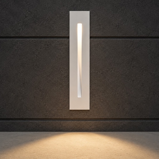 Segnapasso led 3w 3000k bianco da incasso per scala gradini