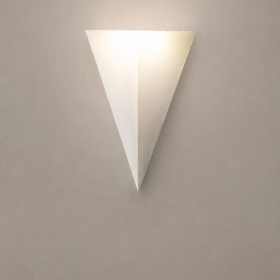 Segnapasso led 2w 3000k moderno da incasso in gesso cristaly bianco