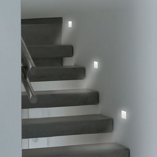Segnapasso da incasso scomparsa gesso cristaly led 1.1w 3000k
