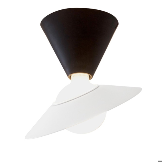 Fante stilnovo plafoniera da soffitto moderna orientabile nera