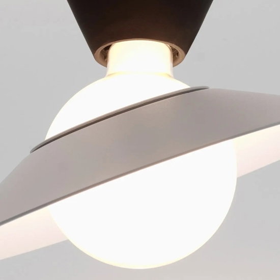 Fante stilnovo plafoniera da soffitto moderna orientabile nera