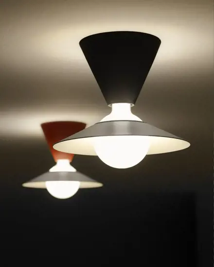 Fante stilnovo plafoniera da soffitto moderna orientabile nera