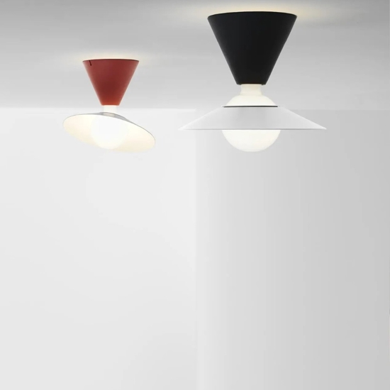 Fante stilnovo plafoniera da soffitto moderna orientabile nera