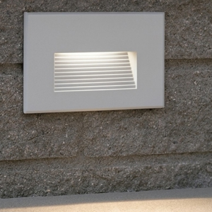 Segnapasso da esterno a incasso a parete bianco led 3w 3000k
