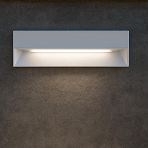 Segnapasso per esterni bianco led 6w 4000k incasso a parete
