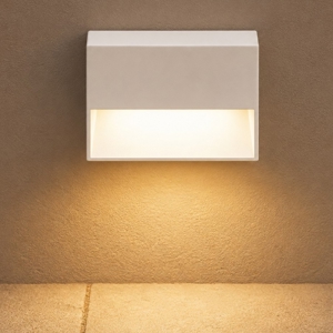 Dedra ap small ideal lux segnapasso da esterno bianca led 3000k ip65