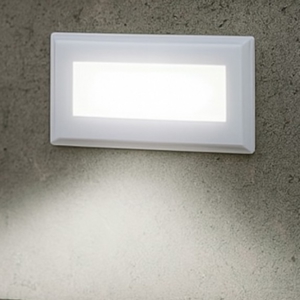 Indio fi 8w ideal lux segnapasso led 8w 3000k per esterno ip65 bianco da incasso