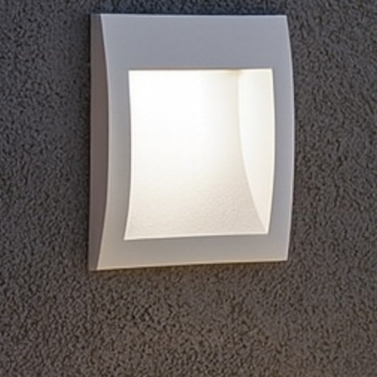 Wire ideal lux segnapasso bianco da incasso da esterno led 4w 3000k ip65