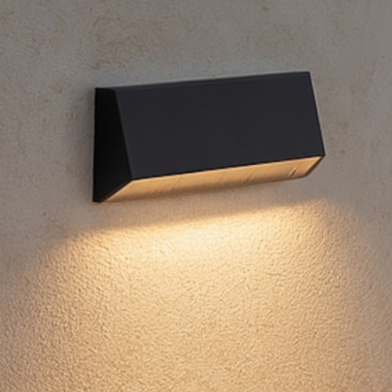Segnapasso da esterno led senza incasso 3w 3000k ip65 antracite