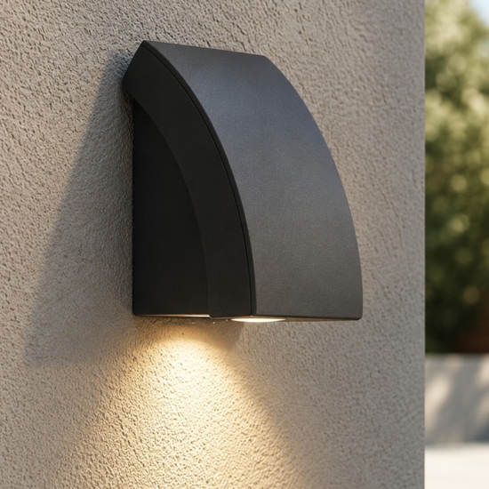 Segnapasso da esterno moderno antracite gu10 led