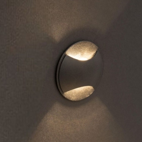 Segnapasso da incasso per esterno led 3w 3000k