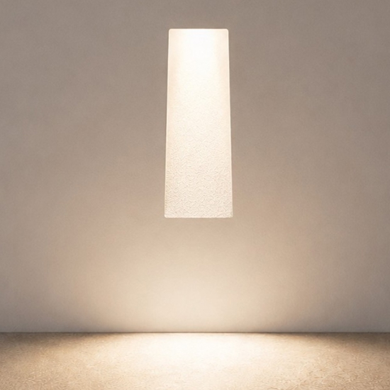 Walky-2 fi segnapasso di gesso da incasso led 1w 3000k 220-240v ideal lux