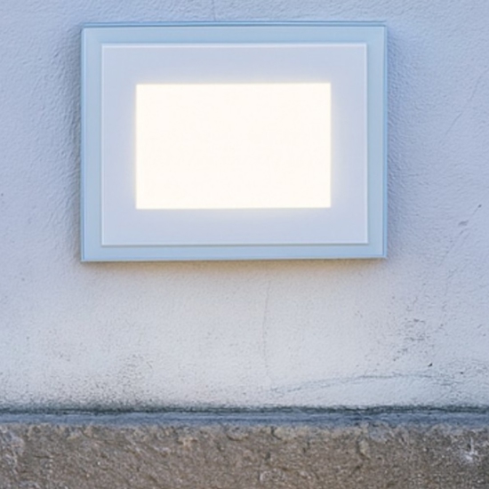 Indio ideal lux piccolo segnapasso da incasso per esterno led 3000k ip65 impermeabile bianco