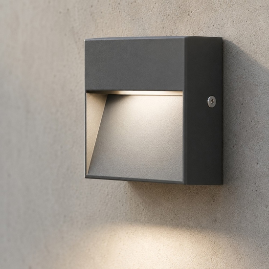 Segnapasso da esterno dedra ap big ideal lux ip65 led antracite