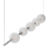 Lampadario bianco a sospensione sfere vetro effetto alabastro per soggiorno moderno led 50w 3000k 4000k