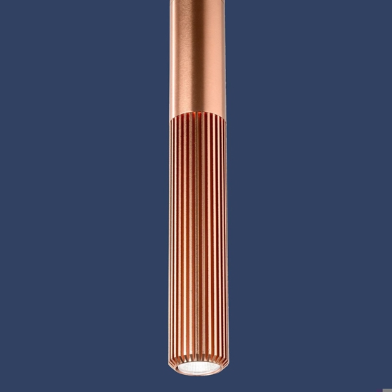 Lampada a sospensione bronzo led cct 3000k 4000k cilindro per isola penisola moderna