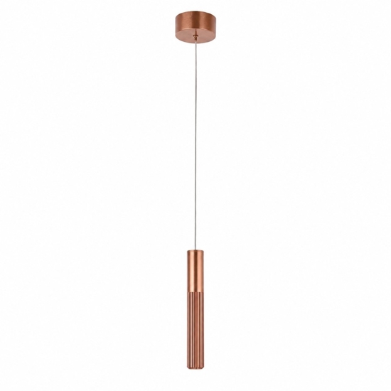 Lampada a sospensione bronzo led cct 3000k 4000k cilindro per isola penisola moderna