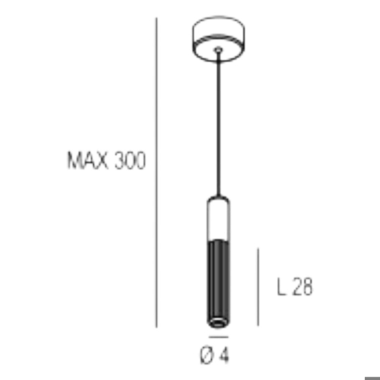 Lampada a sospensione nero rigato biemissione led cct 3000k 4000k cri90 moderna