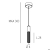 Lampada a sospensione cilindro oro anodizzato rigato led cct 3000k 4000k moderna