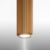 Lampadario con 3 lampade pendenti oro anodizzato per tavolo soggiorno contemporaneo led 24w 4000k