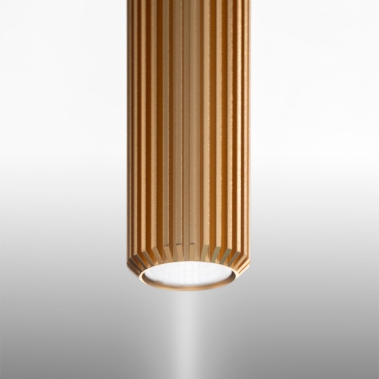 Lampadario con 3 lampade pendenti oro anticato per tavolo soggiorno contemporaneo