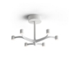 Fronda stilnovo plafoniera moderna led 27w dali bianca 2700k