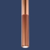 Lampadario 3 pendenti led 3000k 4000k cilindri bronzo a grappolo