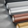 Lampadario 3 pendenti led 3000k 4000k cilindri bronzo a grappolo
